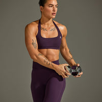 EasyLift™ Halter Bralette | Blackberry Purple