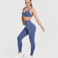Effortless Seamless Leggings | Slate Blue