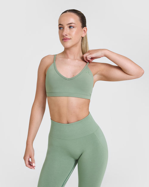 Oner Modal Timeless Strappy Bralette | Sage