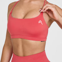 Everyday Cross Over Bralette | Sweet Red