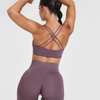 Everyday Cross Over Bralette | Vintage Purple