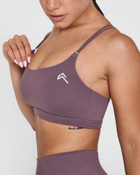Everyday Cross Over Bralette | Vintage Purple
