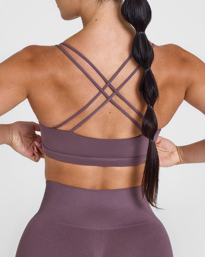 Everyday Cross Over Bralette | Vintage Purple