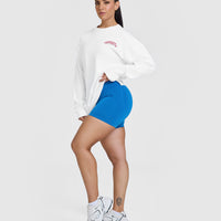 OA Tour Graphic Washed Long Sleeve Top | White