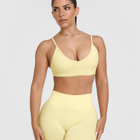 Timeless Strappy Bralette | Sherbert Yellow