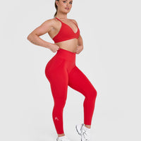 Effortless Seamless Leggings | Muscle Mommy Red