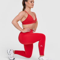 Effortless Seamless Leggings | Muscle Mommy Red