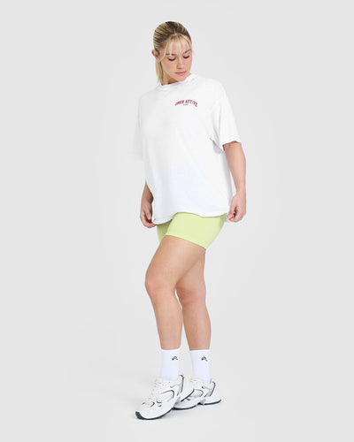 Legendary Graphic Print Washed T-Shirt | White