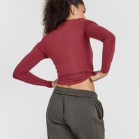 Mellowâ„¢ Soft Long Sleeve Top | Burnt Cherry