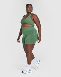 Unified Micro Bralette | Forest Green