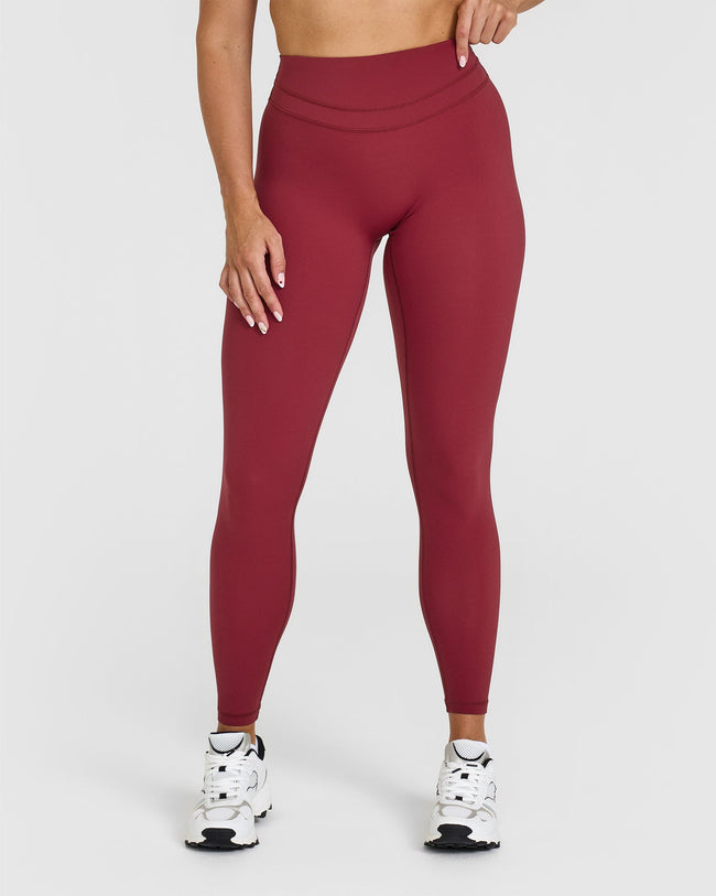 Unified High Waisted Leggings | Burnt Cherry
