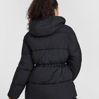 Mid Length Puffer Jacket | Black