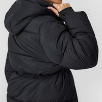 Mid Length Puffer Jacket | Black
