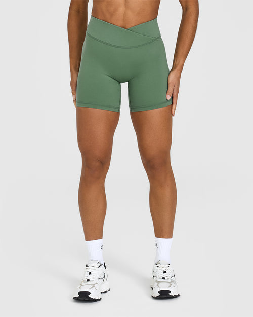 Oner Modal Unified Wrap Shorts 6" | Forest Green