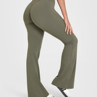 SoftMotion™ Flared Bottoms with White Logo | Alpine Green