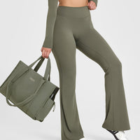 SoftMotion™ Flared Bottoms with White Logo | Alpine Green