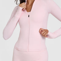SoftMotion™ Jacket with White Logo | Ballet Pink