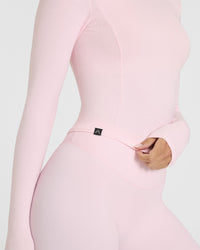 Mellow™ Rib Mid Long Sleeve Top | Ballet Pink