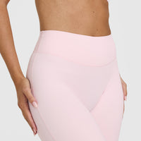 SoftMotion™ Straight Leg Bottoms with White Logo | Ballet Pink
