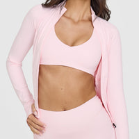 SoftMotion™ Bralette with White Logo | Ballet Pink