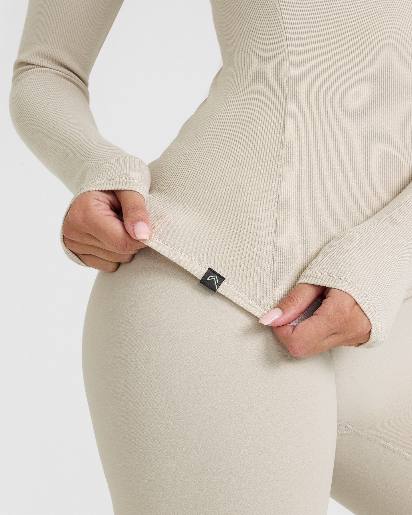 Mellow™ Rib Long Sleeve Top | Sand