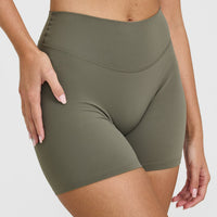 SoftMotion™ Shorts 6" with White Logo | Alpine Green