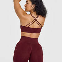 Everyday Cross Over Bralette | Rosewood