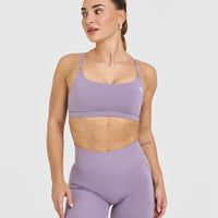 Everyday Cross Over Bralette | Soft Purple