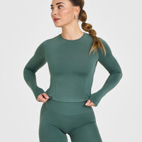Mellowâ„¢ Soft Mid Long Sleeve Top | Iced Green
