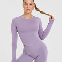 Mellowâ„¢ Soft Mid Long Sleeve Top | Soft Purple