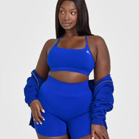 Everyday Cross Over Bralette | Strong Blue
