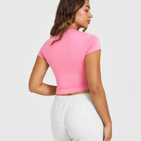 Mellowâ„¢ Soft Mid Short Sleeve T-Shirt | Peony Pink