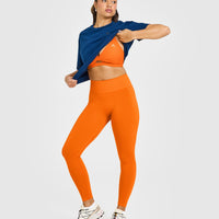 Unified Twist Sports Bra | Flame Orange