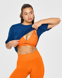 Unified Twist Sports Bra | Flame Orange