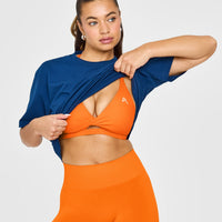 Unified Twist Sports Bra | Flame Orange