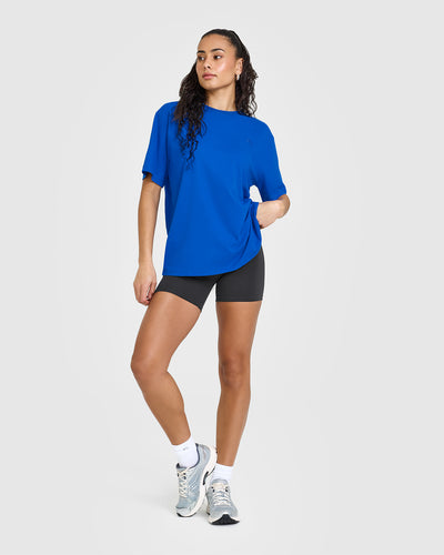 Classic Oversized Lightweight T-Shirt | Cobalt