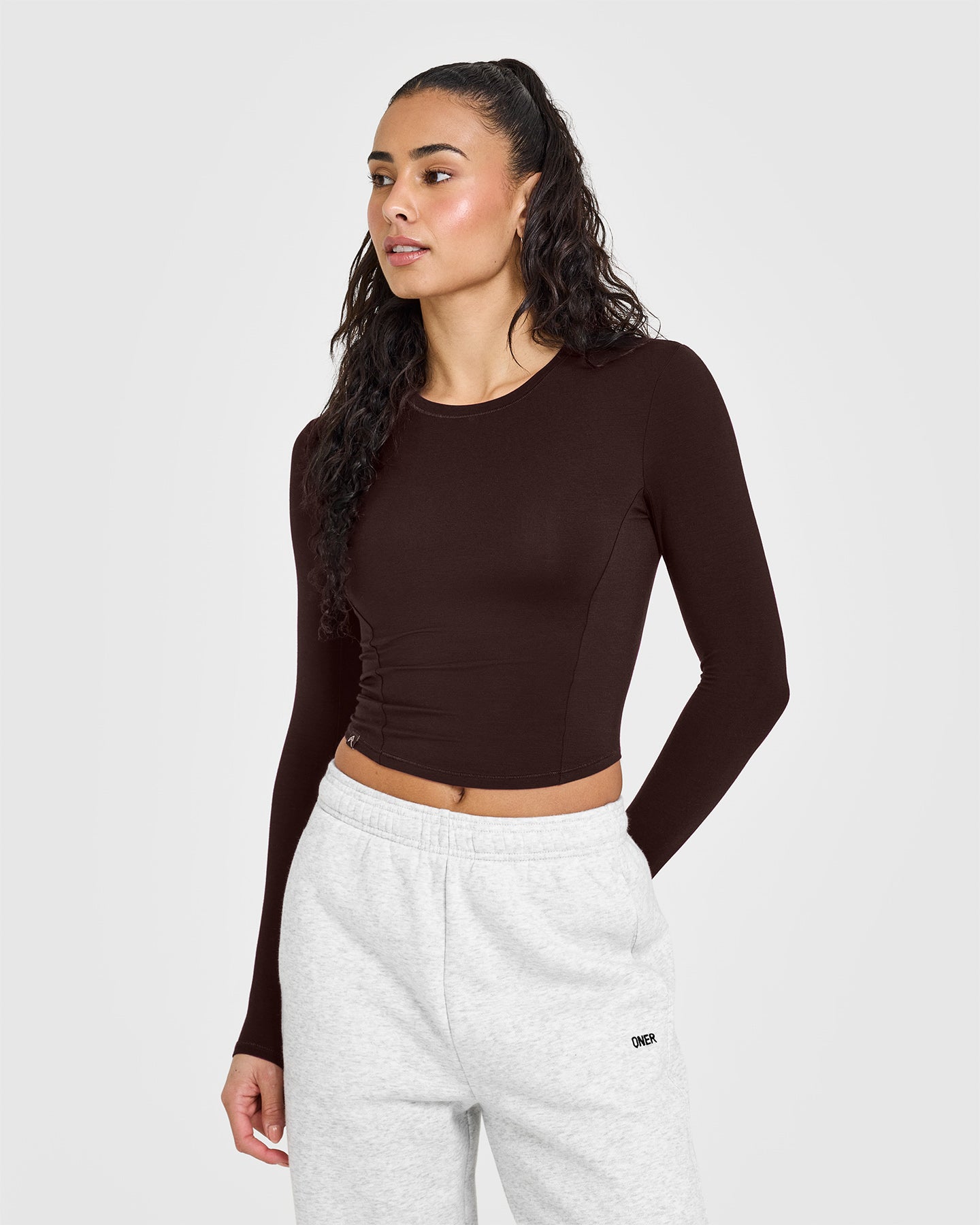 Mellow™ Soft Mid Long Sleeve Top | 70% Cocoa