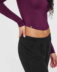 Mellow™ Soft Mid Long Sleeve Top | Ripe Fig