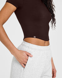 Mellow™ Soft Mid Short Sleeve T-Shirt | 70% Cocoa