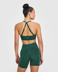 Unified Twist Sports Bra | Racing Green