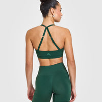Unified Twist Sports Bra | Racing Green