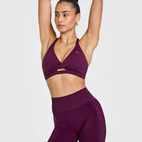 Unified Twist Sports Bra | Ripe Fig