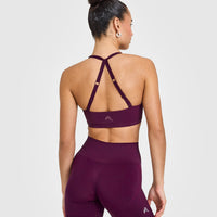 Unified Twist Sports Bra | Ripe Fig