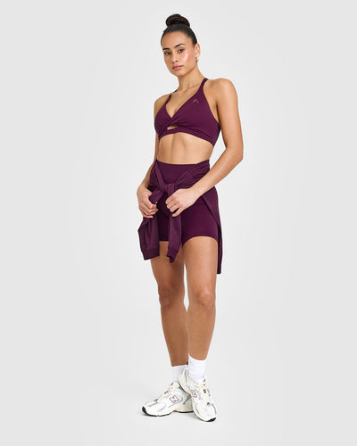 Unified Twist Sports Bra | Ripe Fig