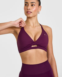 Unified Twist Sports Bra | Ripe Fig