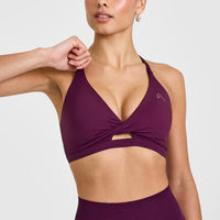 Unified Twist Sports Bra | Ripe Fig