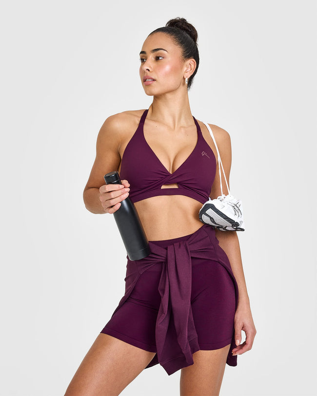 Unified Twist Sports Bra | Ripe Fig