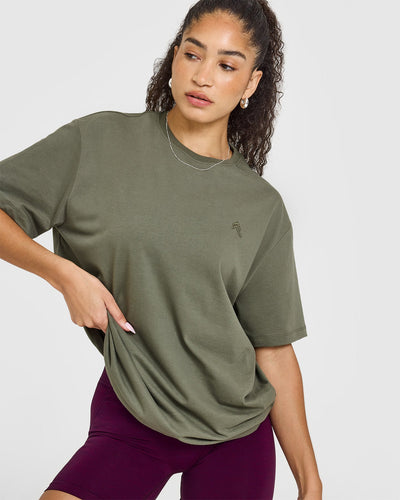Classic Oversized Lightweight T-Shirt | Alpine Green