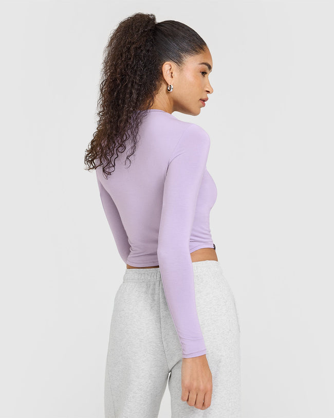 Mellowâ„¢ Soft Mid Long Sleeve Top | Wisteria Purple