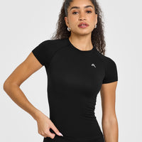 Go To Seamless Fitted Top | Black